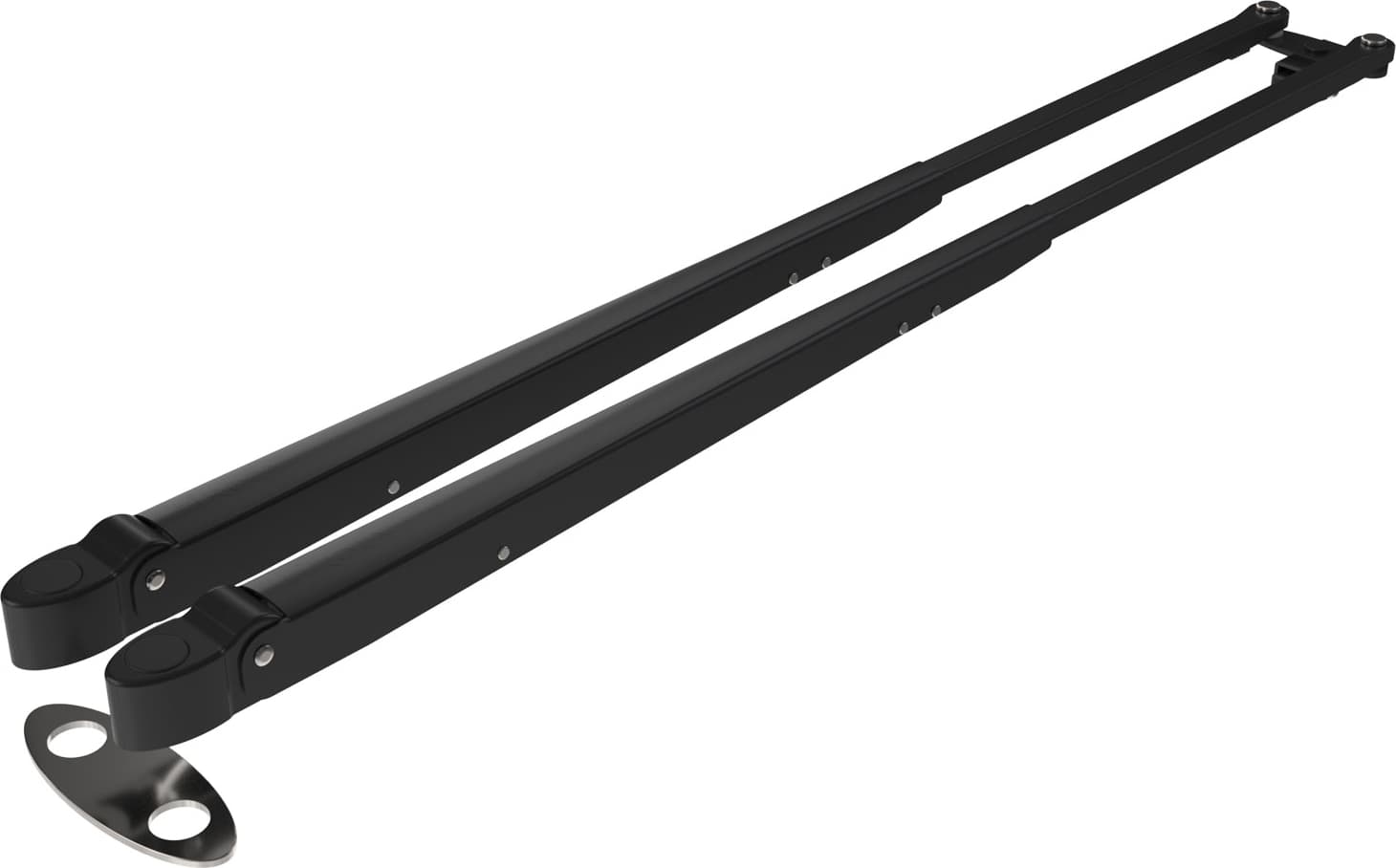 Roca W38 parallellarm for toakslet motor - 620-900 mm - Elektropolert stål
