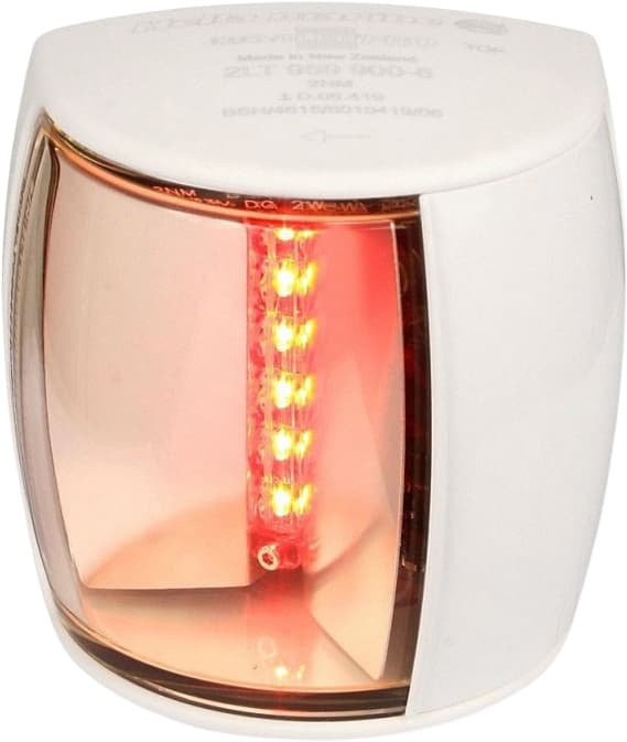 Hella NaviLED Pro BSH lanterner m/UHD hvit - Babord - 2 nm