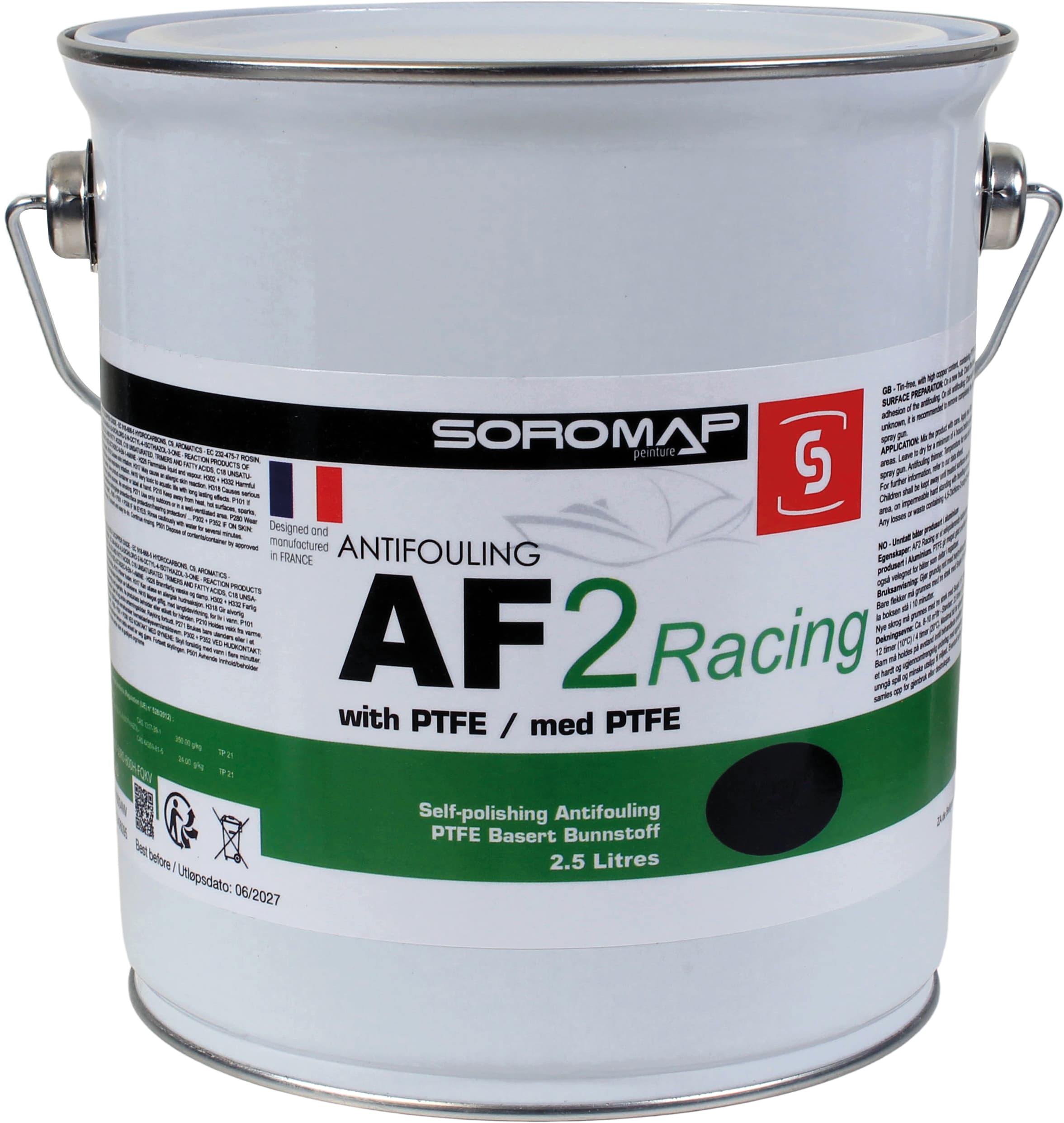Soromap AF2 Racing selvpolerende bunnstoff - 2,5 l - mørk blå