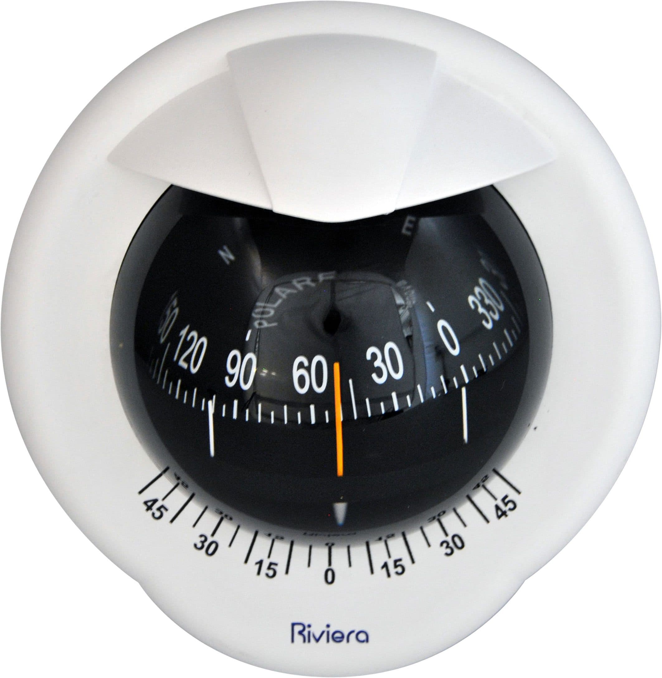 Riviera Polare BP1 kompass for skottmontering - hvit , sort