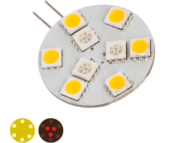 LED-pære G4 Dual Color, dimbar - 80lm/10W - sidepin - 9 - 10W