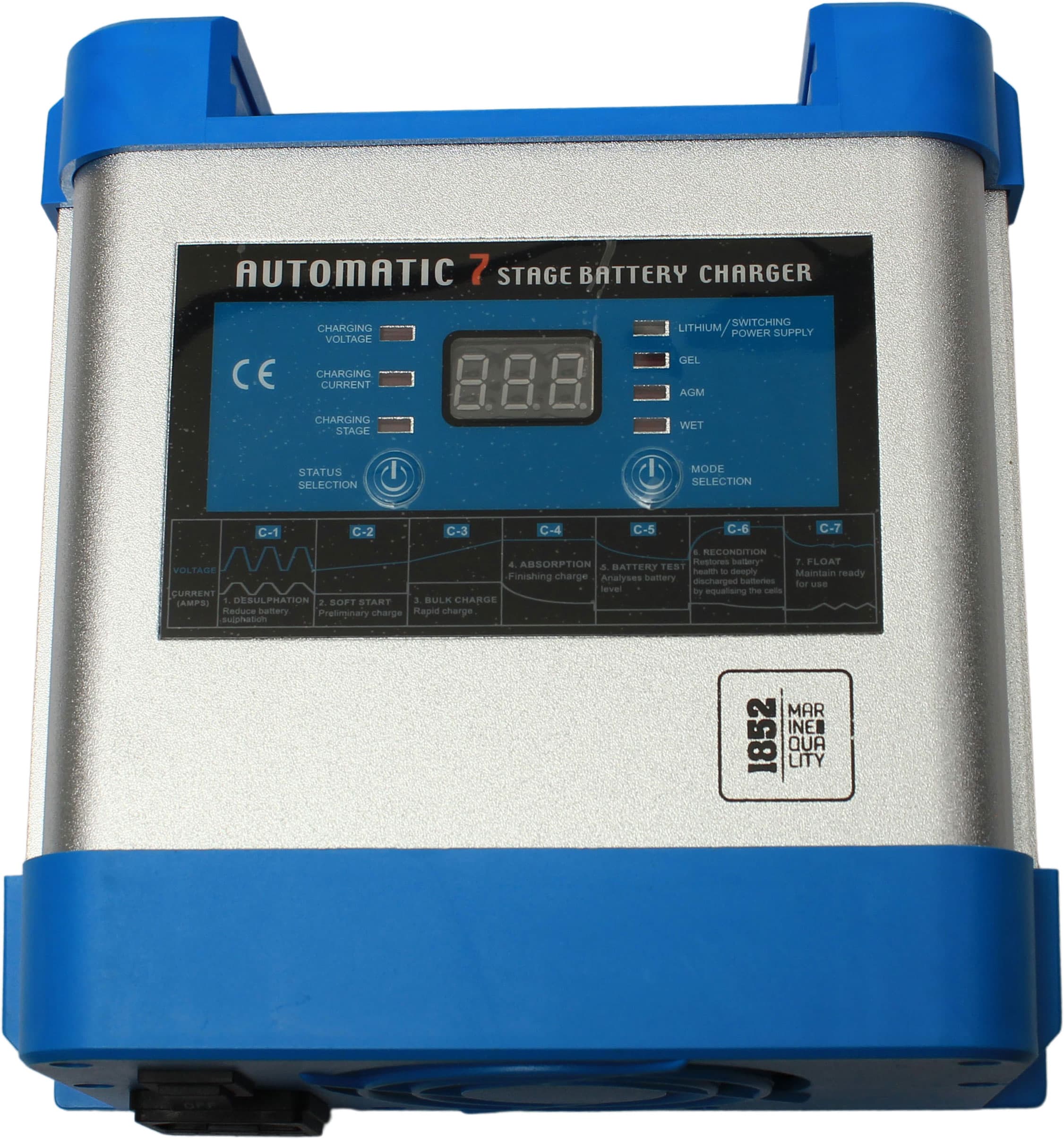 1852 Batterilader Pro Serie - 12V - 40A - 275x175x95 - 2,84 kg