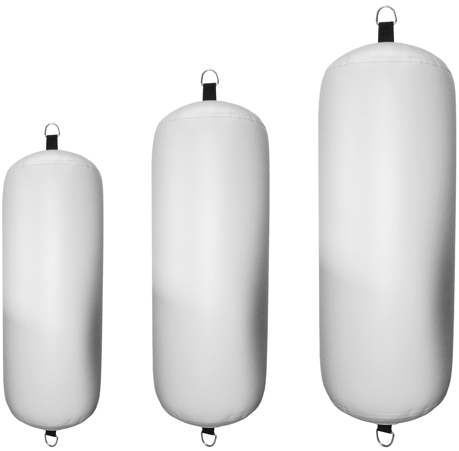 MaxiStow oppblåsbare fendere - grå - 75x28 cm