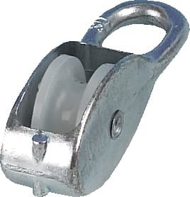 Blokk, enkel, aluminium - 8 mm - 30 mm