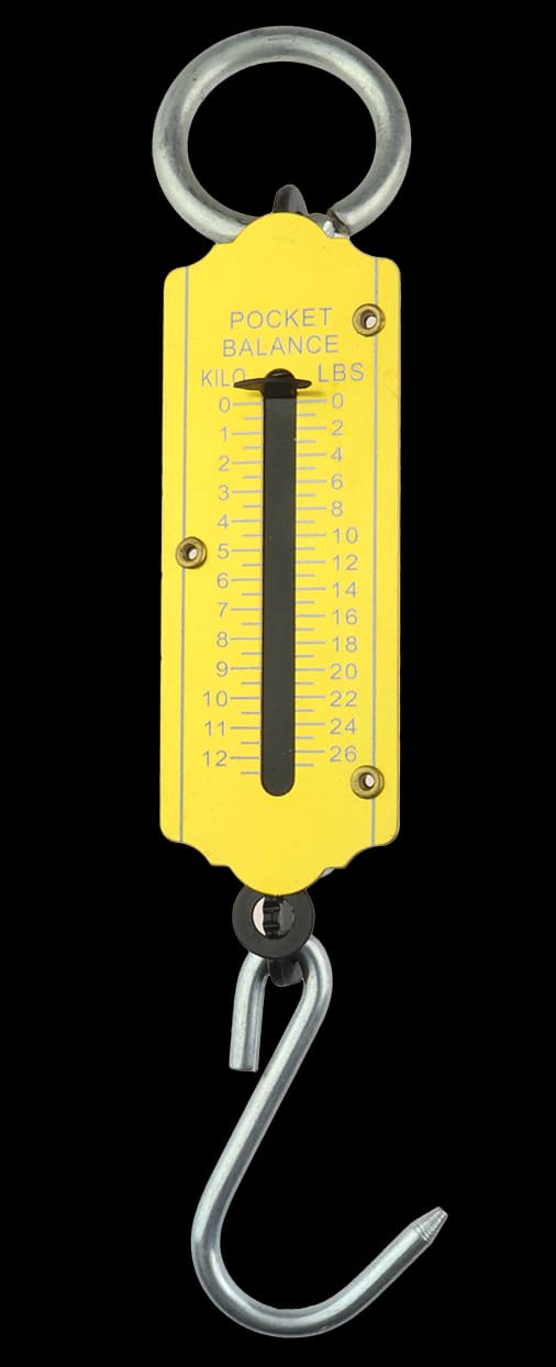 CAL Fiskevekt messing - Analog - 0-12 kg