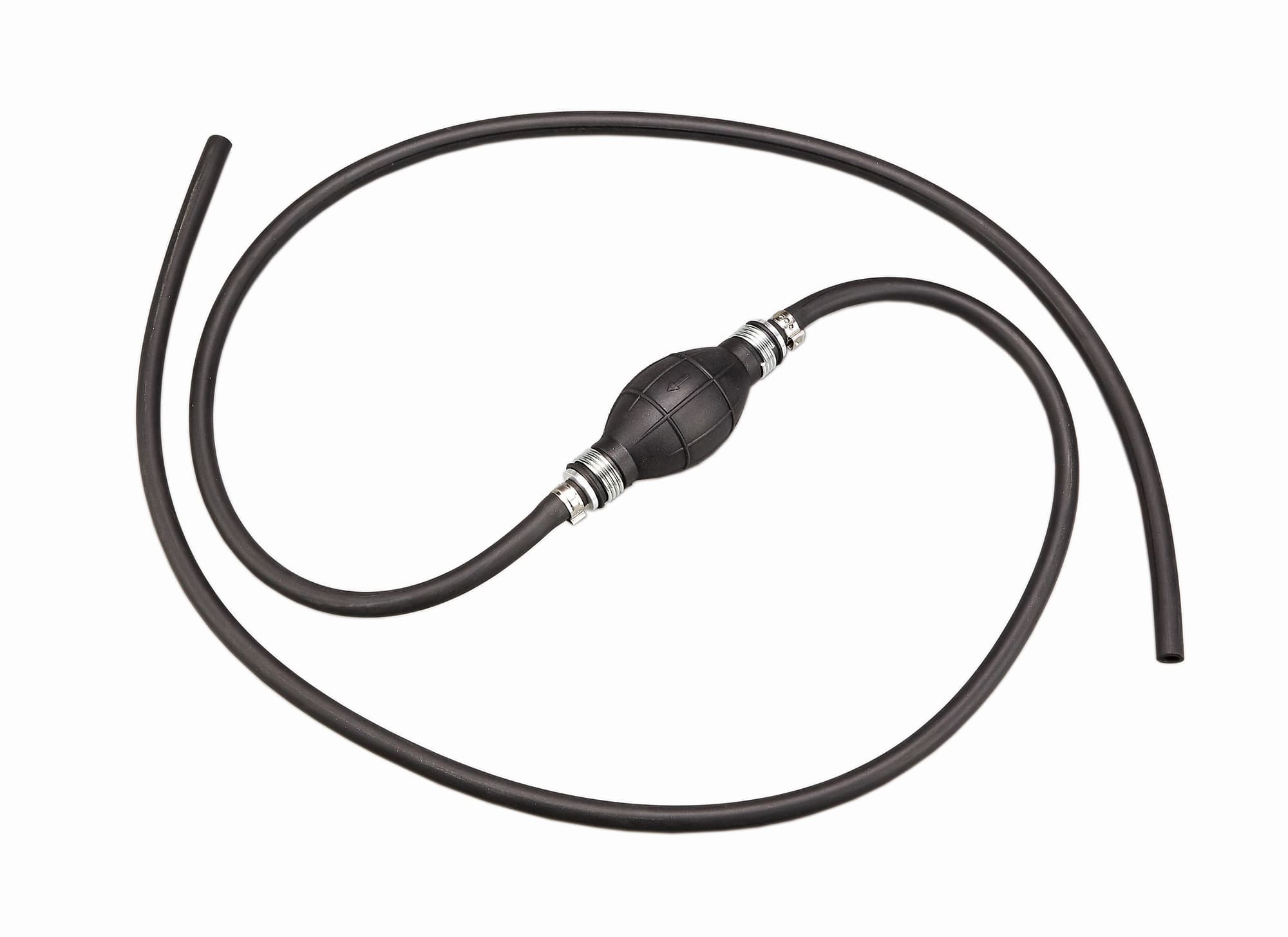 Bensinslange m/pumpe - Gummi - 2 m