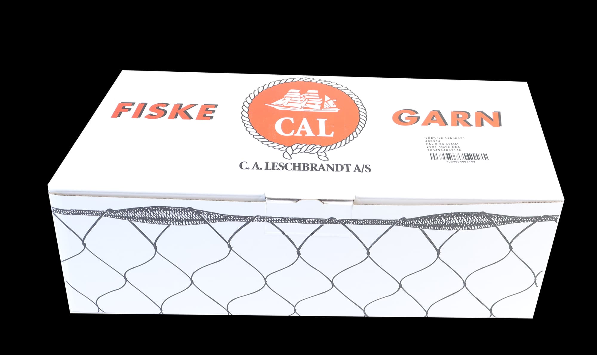 CAL Garn - Ferskvann - 0,20 mm - Grå - 25x1,5 meter - 31 mm