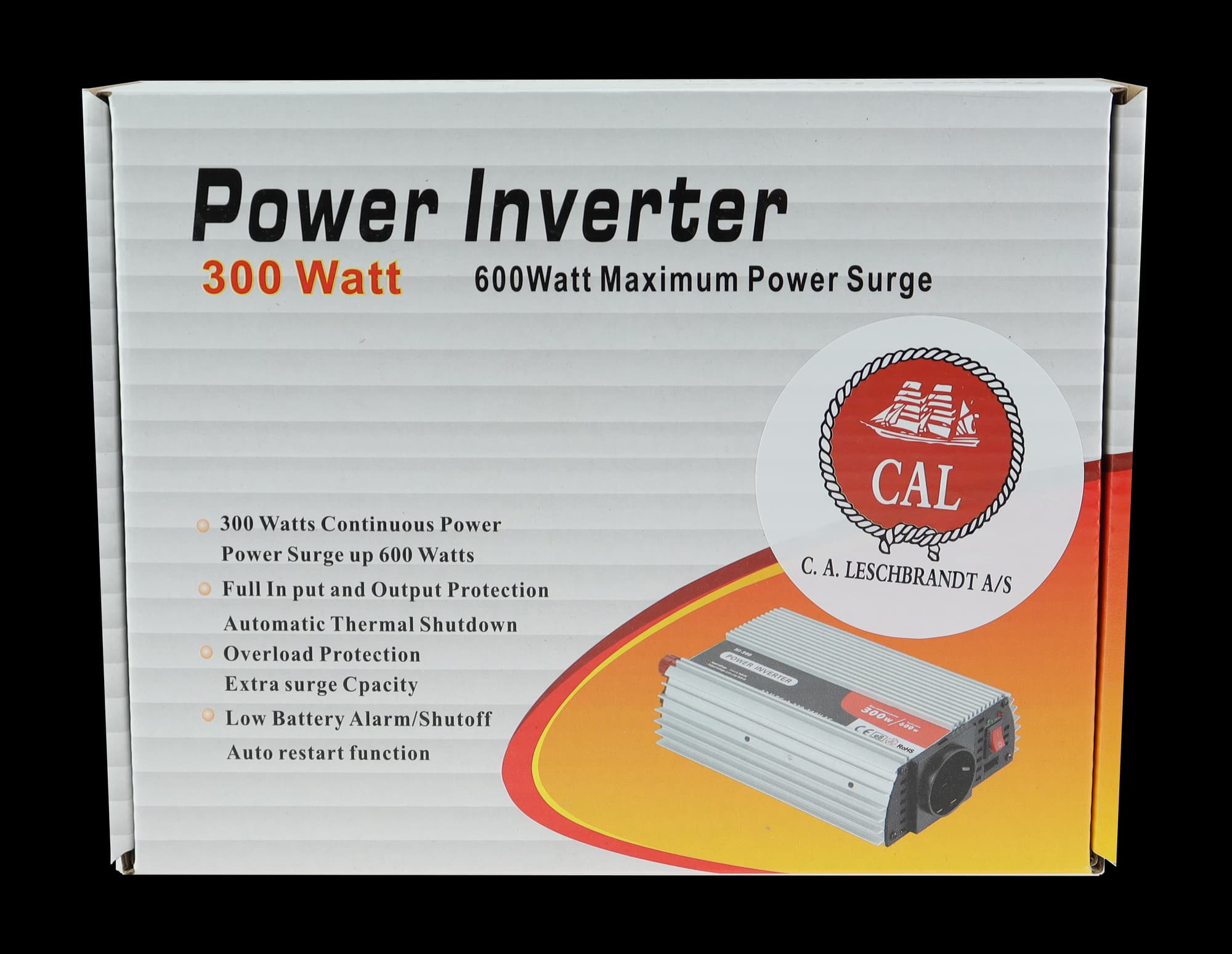 CAL Inverter m/USB - 12v dc-220v ac 300w