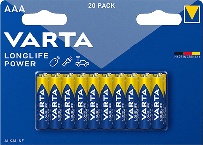 Varta Longlife Power AAA/LR03 20-pack