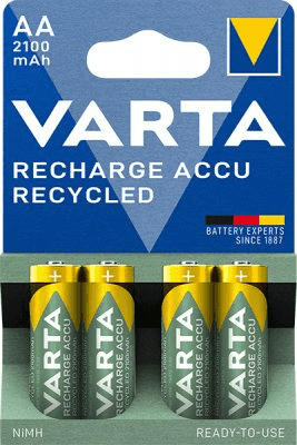 Varta Laddbart Recycled AA2100 4-pack