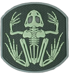 Emersongear PVC Patch - Frog Skeleton