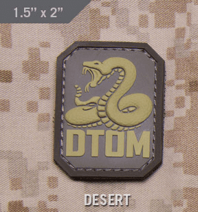 MSM Patch PVC - DTOM (Color: Desert)