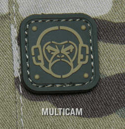 MSM Patch PVC - Monkey Stencil 1" (Color: Forest)