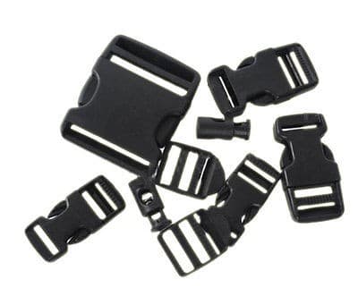 Mil-Tec Buckles 9-piece Set (Color: Black)