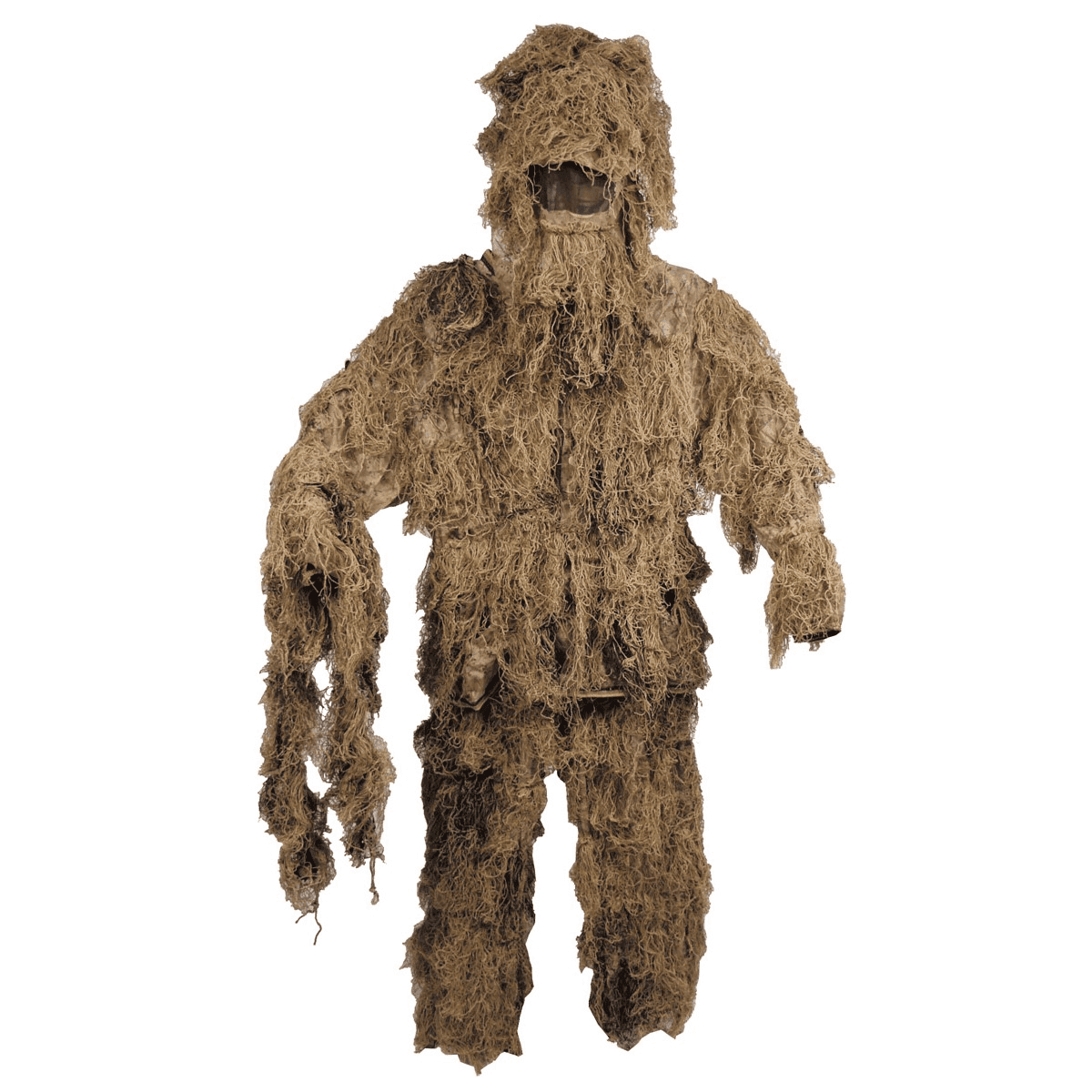 MFH Ghillie Suit 4pcs Kit (Color: Woodland, Size: Medium/Large)