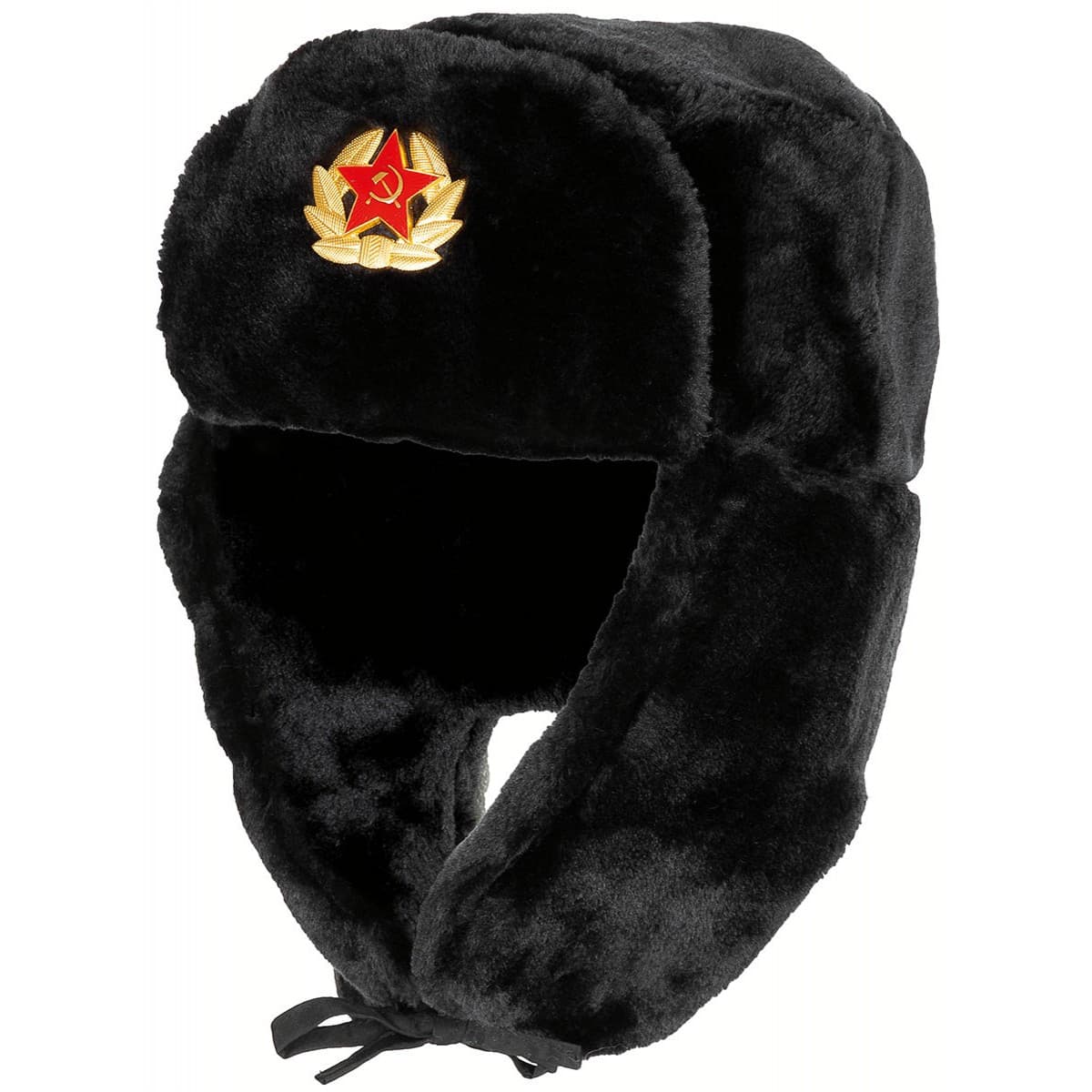 MFH Fur Hat with Emblem (Color: White, Size: XL (61-62))