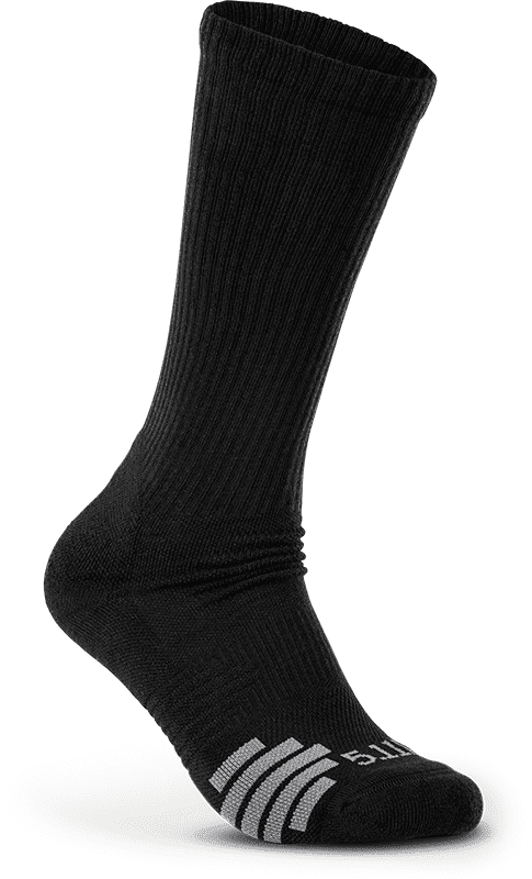 5.11 Tactical Duty Ready Plus OTC Socks (3-Pack) (Color: US Dark Coyote, Size: Large (44.5+))