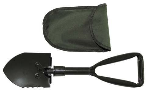 MFH BW Folding Shovel Mini with Cover