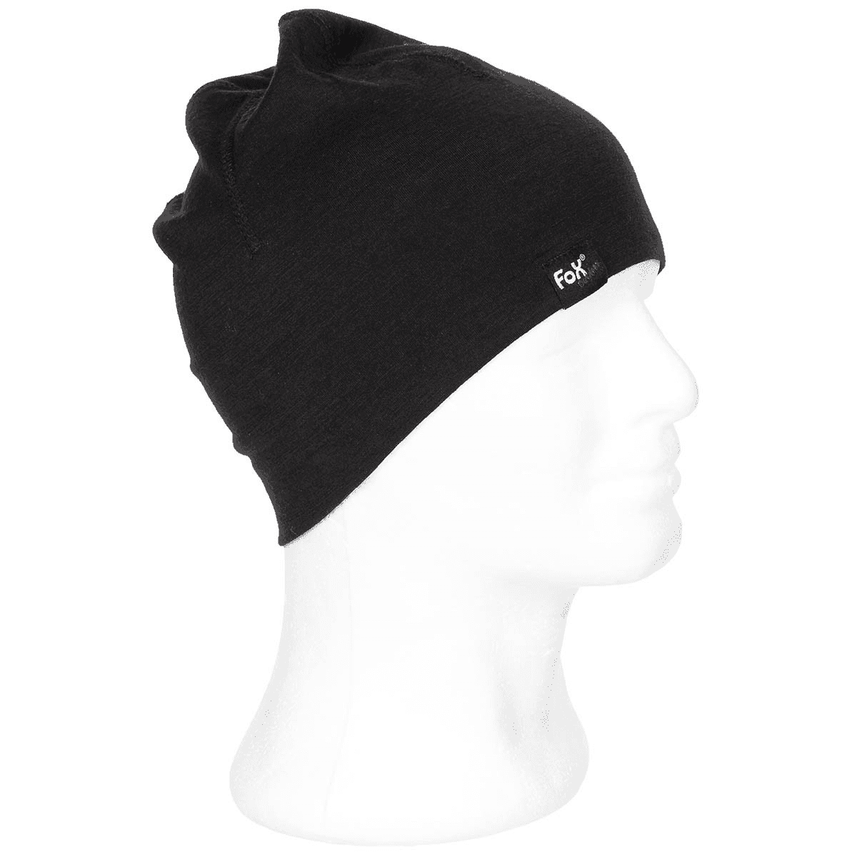 MFH Fox Merino Lite Beanie (Color: Black)