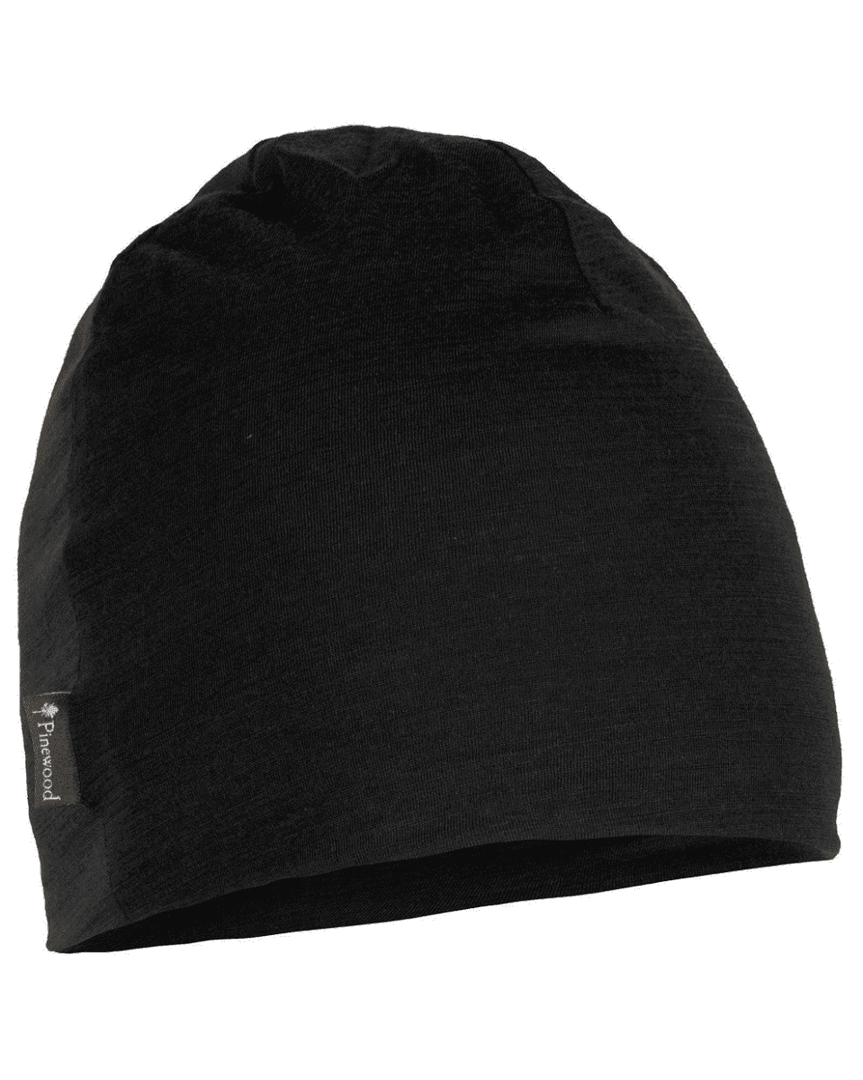 Pinewood Merino Wool Beanie (Color: Black)