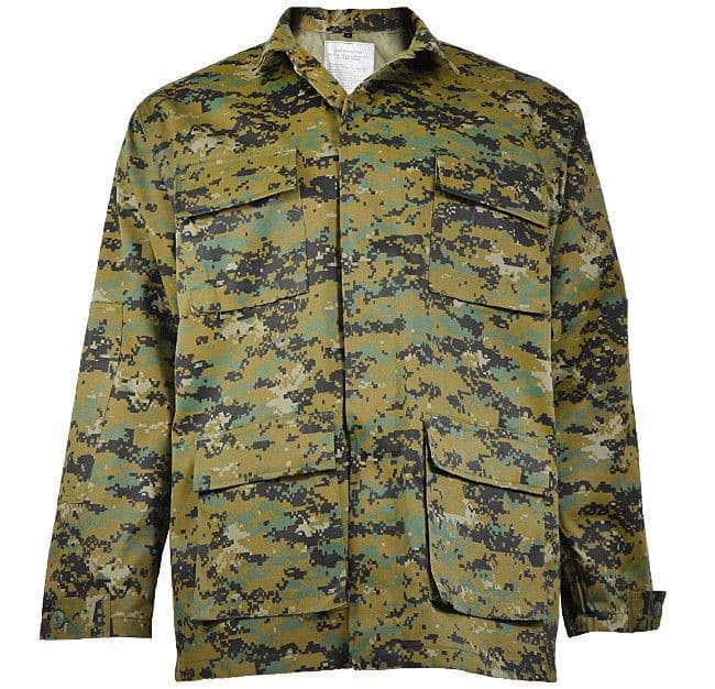 Mil-Tec BDU Jacket (Color: Digital Woodland, Size: S)