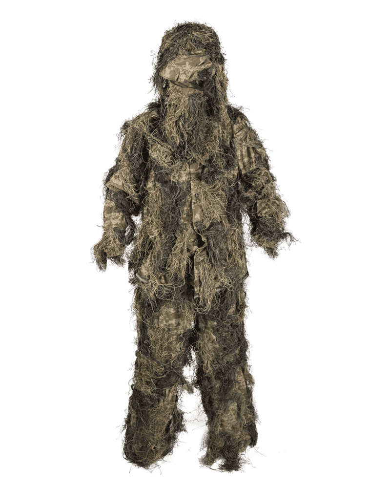Mil-Tec Ghillie Suit Anti Fire Kit Woodland (Size: XL/2XL)
