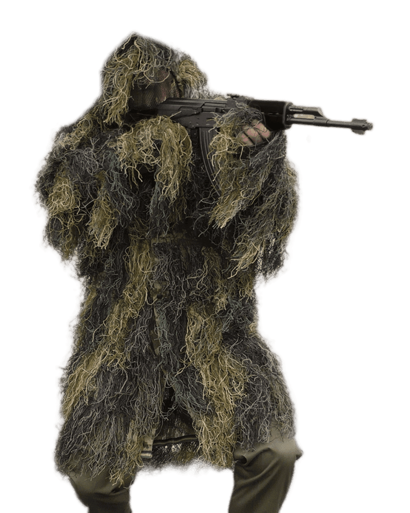 Mil-Tec Ghillie Parka "Anti Fire" - Woodland (Color: Woodland, Size: XL/2XL)
