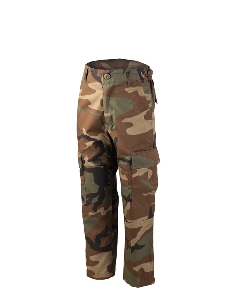 Mil-Tec Pants BDU Woodland Kids (Size: Medium)