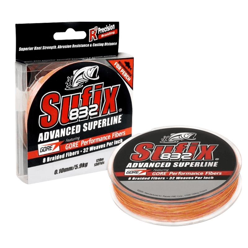 Sufix 832 Braid Fire Camo 120m (Diameter / Break Strength: 0,20mm / 13,5kg)
