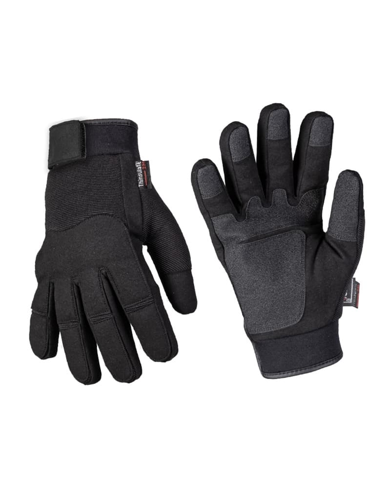 Mil-Tec Winter Gloves Army - Black (Size: XL)