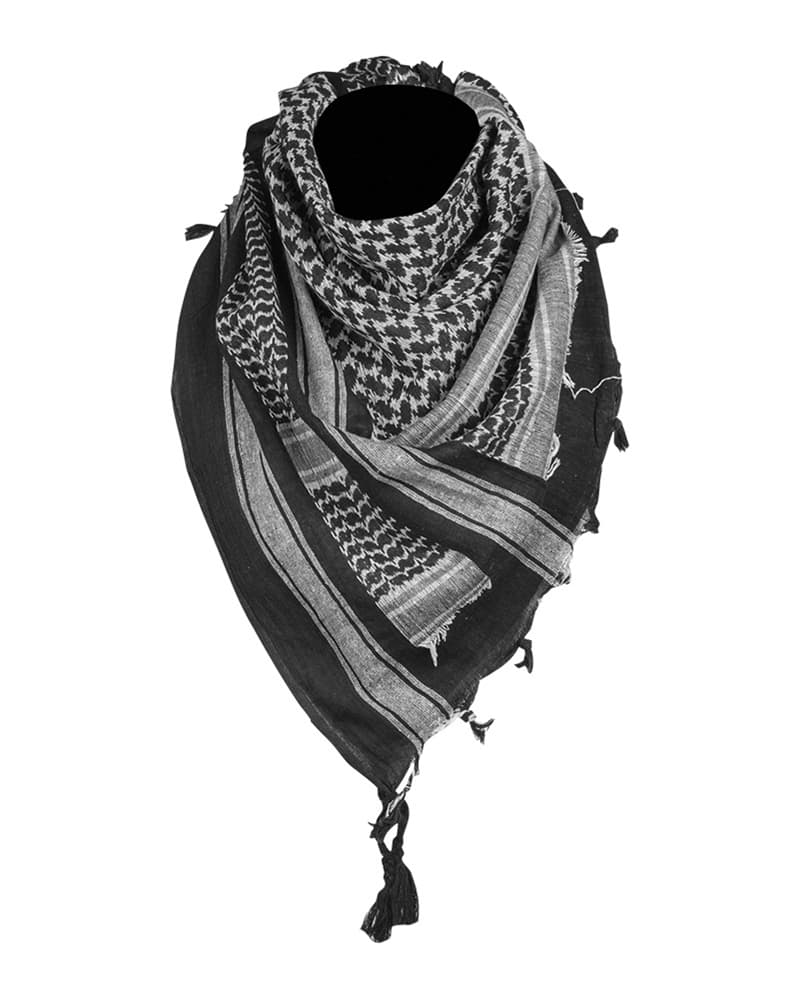 Mil-Tec Shemagh 110x110cm (Color: Black/White)