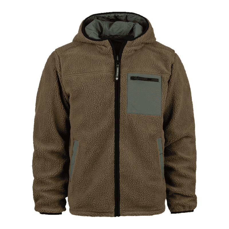 Fostex Reversible Sherpa Softshell Jacket (Color: Coyote/Ranger Green, Size: 3XL)