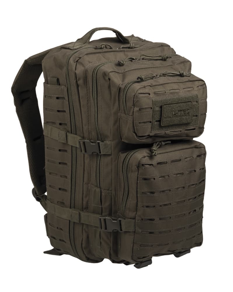 Mil-Tec US Assault Pack Laser Cut 36L (Color: Olive)