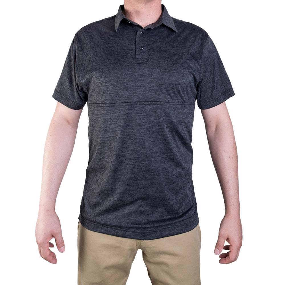 Vertx Assessor Piké Shirt (Color: Heather Black, Size: Small)