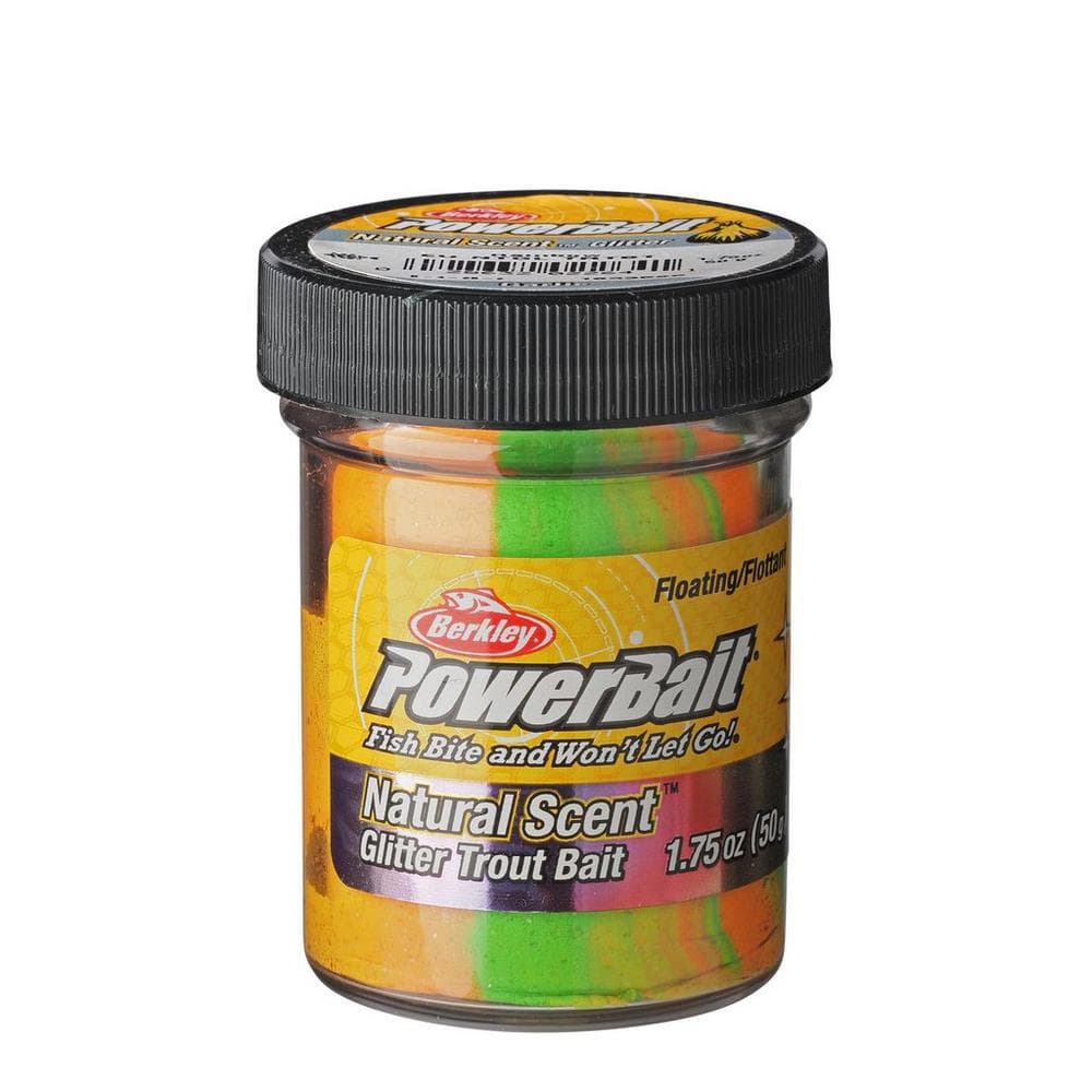 Berkley Powerbait Natural Glitter Dough Garlic (Color: Rainbow Glitter)