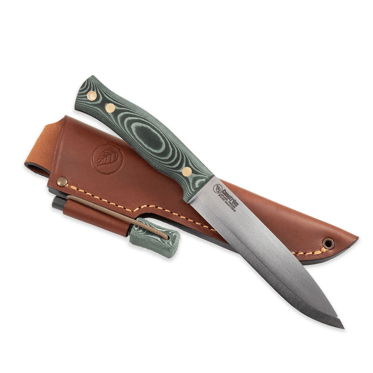 Casström No.14 Swedish Forest Knife - Green Micarta with Fire striker