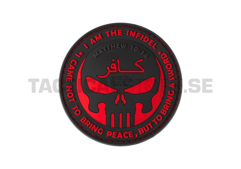 JTG The Infidel Punisher PVC Patch (Color: Black/Grey)