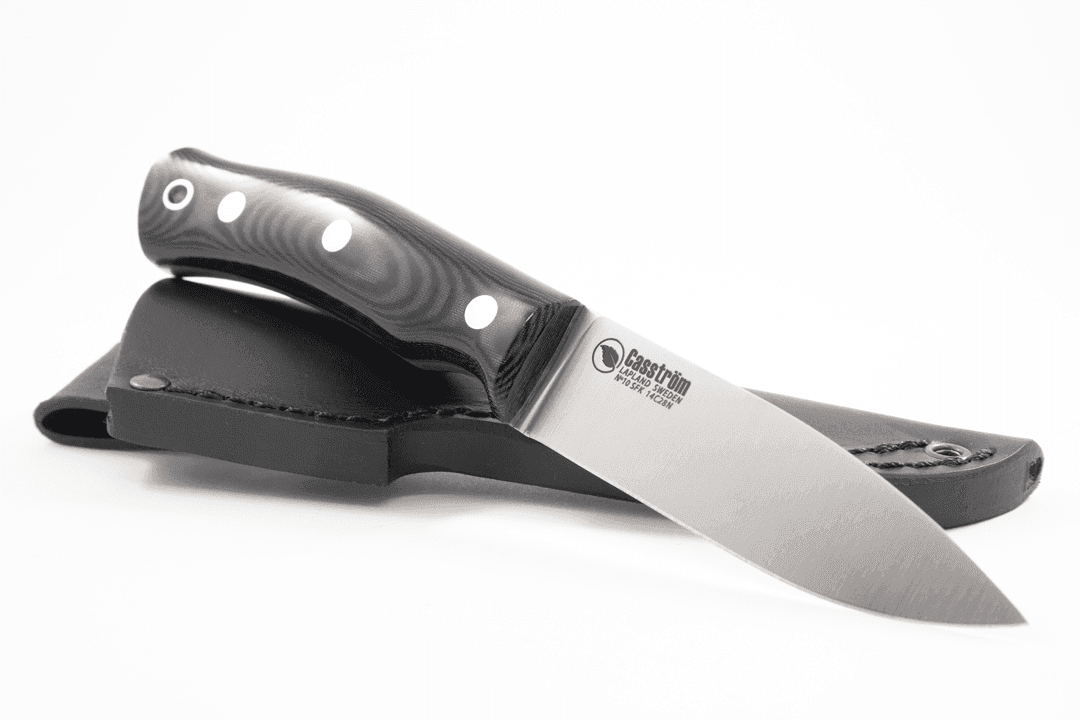 Casström No.10 Swedish Forest Knife - Black micarta Stainless