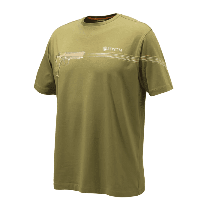 Beretta 92 T-shirt (Color: Ebony, Size: Small)