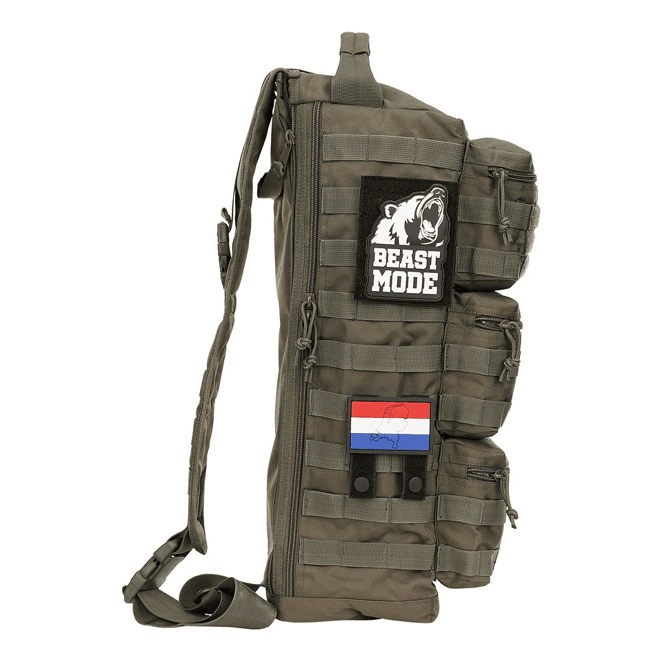 101 INC MOLLE Patch Adapter Male/Female - Medium (Color: Black)