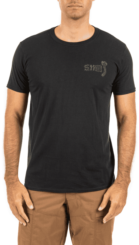 5.11 Tactical Chip Axe Tee - Black (Size: Small)