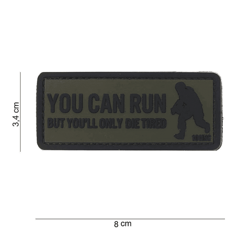 101 INC PVC Patch - You Can Run (Color: Green)