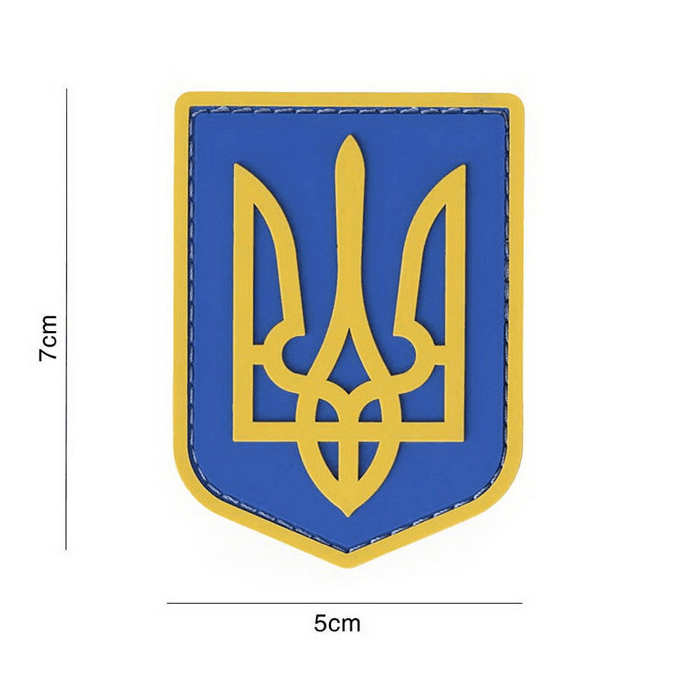 101 INC Coat of Arms Patch - Ukraine (Color: Green)