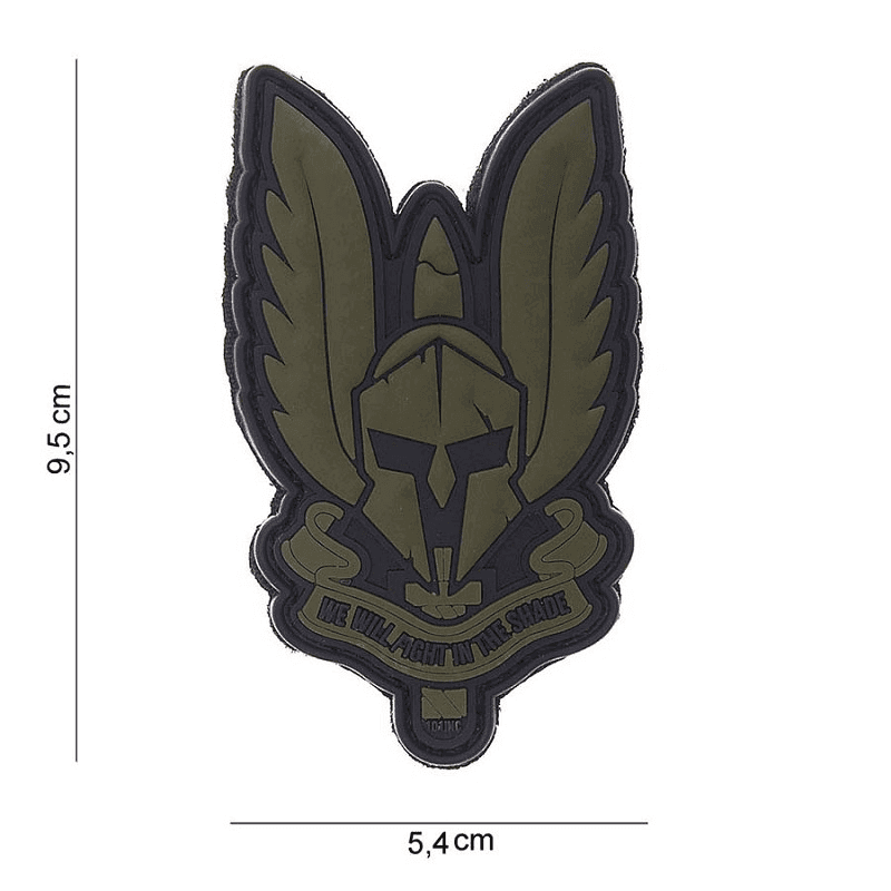 101 INC PVC Patch - Spartan (Color: Green)