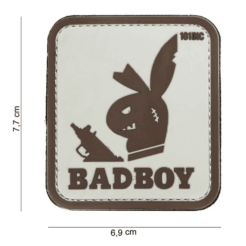 101 INC PVC Patch - Badboy (Color: Sand)
