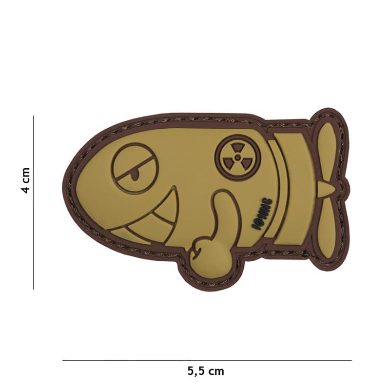 101 INC PVC Patch - Funny Torpedo (Color: Coyote)