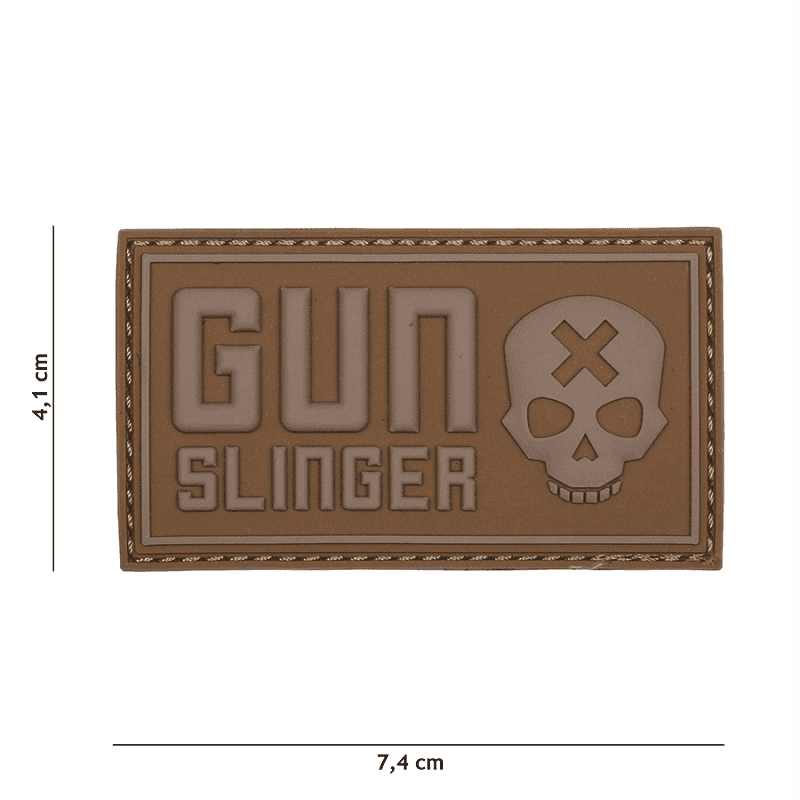 101 INC PVC Patch - Gun Slinger (Color: Black)