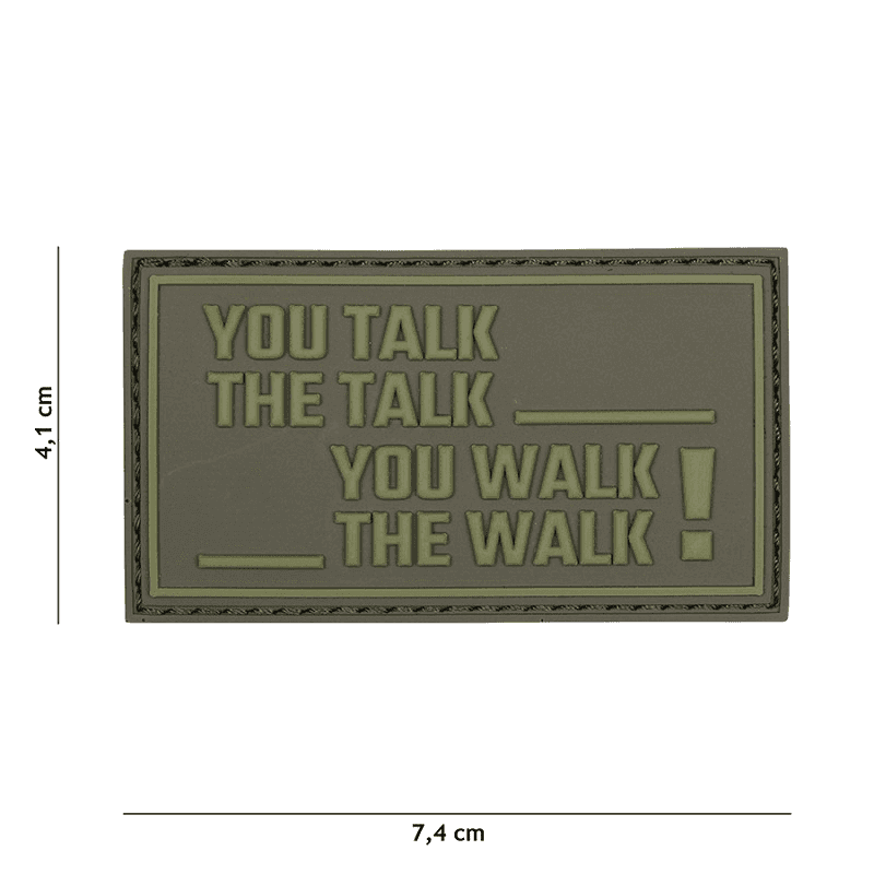 101 INC PVC Patch - You Talk The Talk (Color: Green)