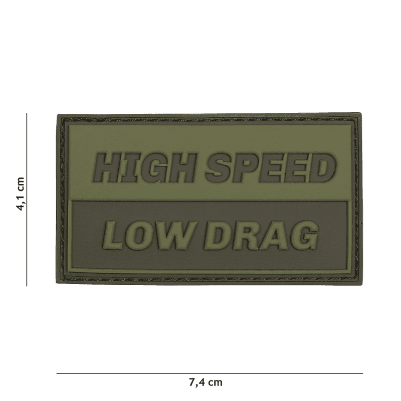 101 INC PVC Patch - High Speed (Color: White/Black)