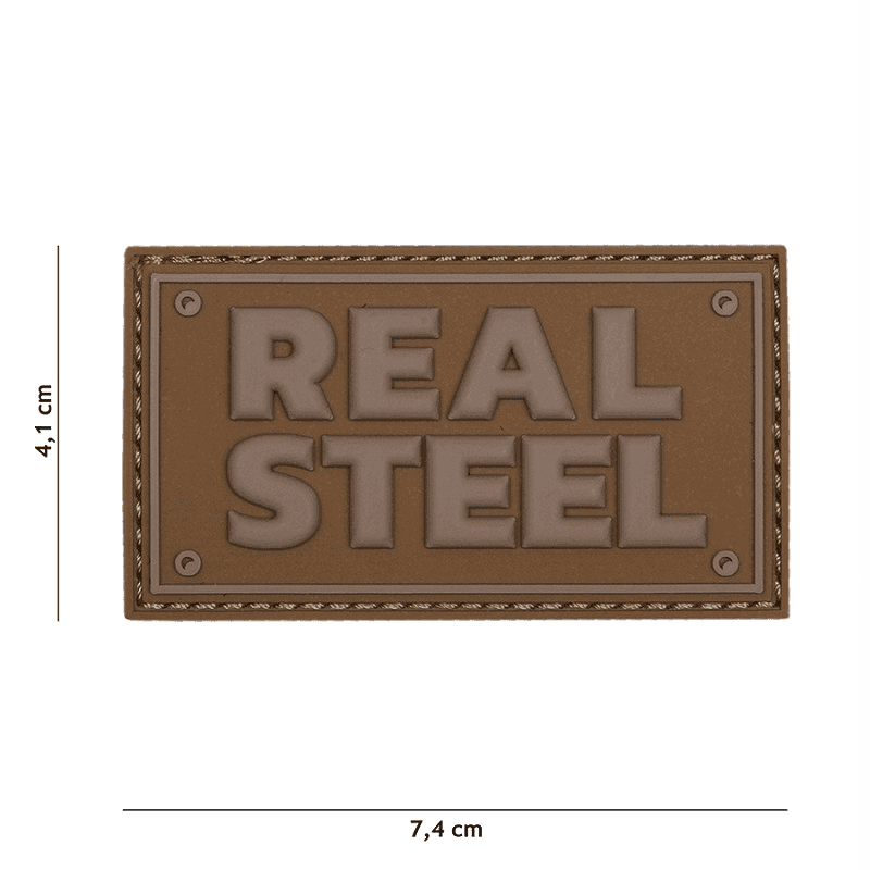 101 INC PVC Patch - Real Steel (Color: Coyote)